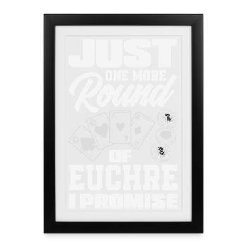 Encore un tour d’Euchre - Affiche encadrée (27 × 37 cm) - noir - Devant
