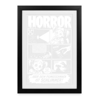 Horror Cursed Movie Taste - Framed poster (27 × 37 cm) - black - Front