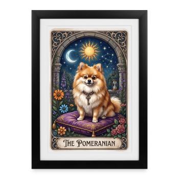 Magie du Soleil de la Lune de Poméranie - Affiche encadrée (27 × 37 cm) - noir - Devant
