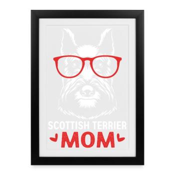 Scottish Terrier - Framed poster (27 × 37 cm) - black - Front
