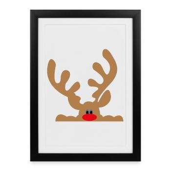 Moose - Framed poster (27 × 37 cm) - black - Front