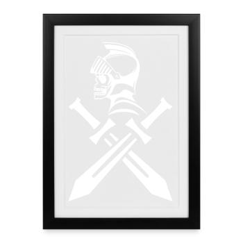 White Ghost Knight - Framed poster (27 × 37 cm) - black - Front
