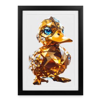 Canard de cristal - Affiche encadrée (27 × 37 cm) - noir - Devant