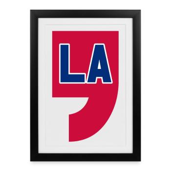 COMMA LA, CAMALA HARRIS FOR PRESIDENT 2024 - Framed poster (27 × 37 cm) - black - Front