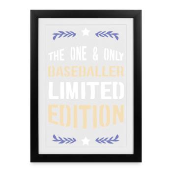 Baseballer Limited Edition - Framed poster (27 × 37 cm) - black - Front