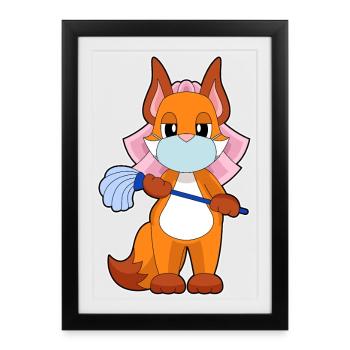 Fox Bridal Veil Wedding - Framed poster (27 × 37 cm) - black - Front
