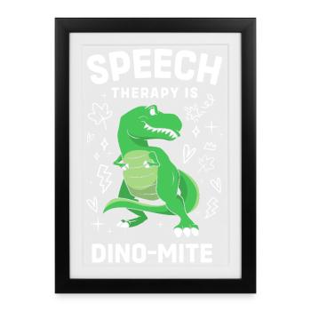 Speech Therapy Speech Therapist Speech Therapist - Framed poster (27 × 37 cm) - black - Front