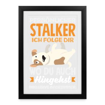 Funny Jack Russell Owner Gift - Framed poster (27 × 37 cm) - black - Front