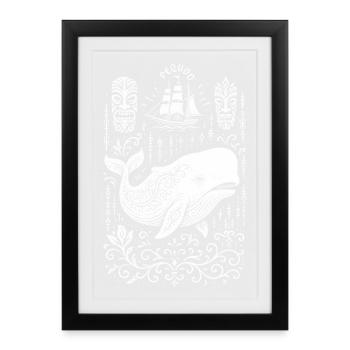 Moby Dick - Framed poster (27 × 37 cm) - black - Front