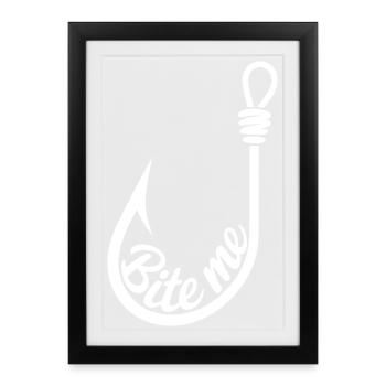 Conception du crochet leurre Me - Affiche encadrée (27 × 37 cm) - noir - Devant