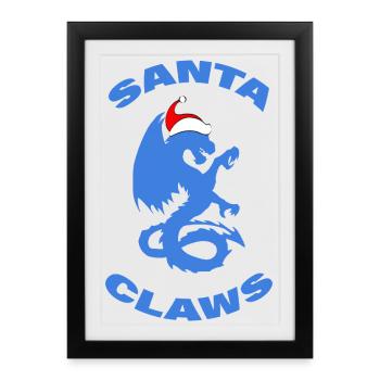 GRIFFES DU PÈRE NOËL - Affiche encadrée (27 × 37 cm) - noir - Devant