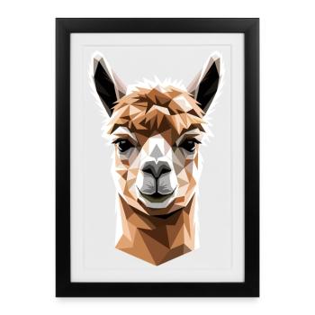 Alpaca Sweet Llama Farm Life Is Better With Alpacas - Framed poster (27 × 37 cm) - black - Front
