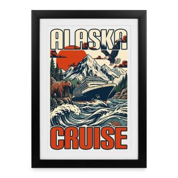 Alaska Cruise Making Memories Together Family - Framed poster (27 × 37 cm) - black - Front