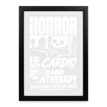 I Pause Horror Movies Not My Life - Framed poster (27 × 37 cm) - black - Front