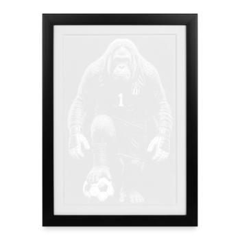 Orang-outan - Affiche encadrée (27 × 37 cm) - noir - Devant