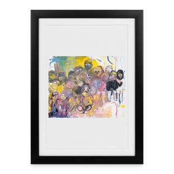 Enfants? - Affiche encadrée (27 × 37 cm) - noir - Devant