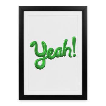 ✅ yes I'm motivated! Yes Function Design - Framed poster (27 × 37 cm) - black - Front