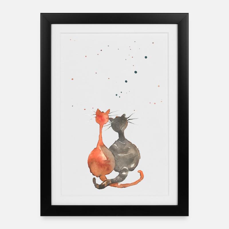 We are amazed - Framed poster (27 × 37 cm) - black