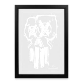 Jour du crâne - Affiche encadrée (27 × 37 cm) - noir - Devant