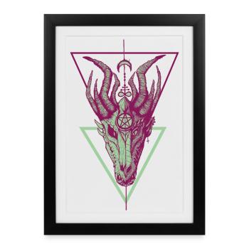 La mort et la vie - Affiche encadrée (27 × 37 cm) - noir - Devant