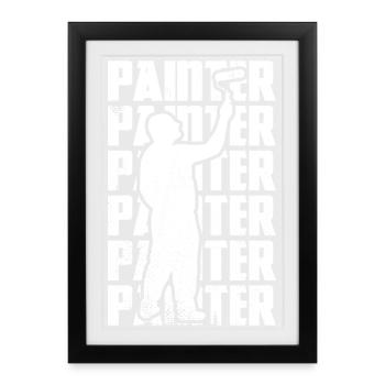 Master painter - Framed poster (27 × 37 cm) - black - Front