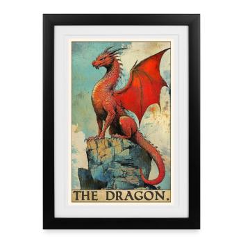 Dragon Dragon - Framed poster (27 × 37 cm) - black - Front