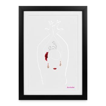 Flamand - Affiche encadrée (27 × 37 cm) - noir - Devant