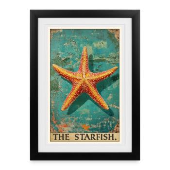 Étoile de mer Étoile de mer - Affiche encadrée (27 × 37 cm) - noir - Devant