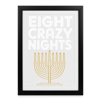 Hanukkah Chanukkah Hanukah - Framed poster (27 × 37 cm) - black - Front