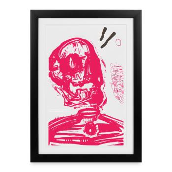 Romantic Skull - Framed poster (27 × 37 cm) - black - Front