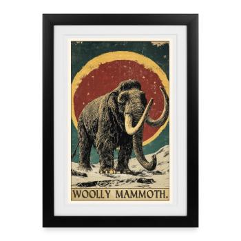 Mammoths Mammoth - Framed poster (27 × 37 cm) - black - Front