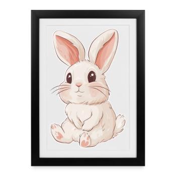 Hare - Framed poster (27 × 37 cm) - black - Front