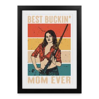 Hunter Mom Gifts Hunting Hunting Hunter Exam - Framed poster (27 × 37 cm) - black - Front