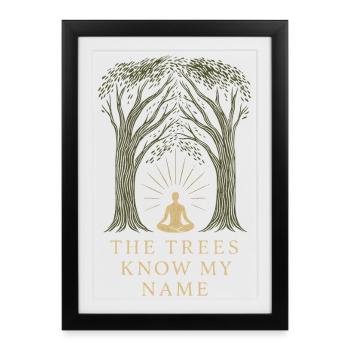 Solo Camping Introverted Camper Quiet - Framed poster (27 × 37 cm) - black - Front