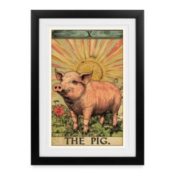 Pig Pig - Framed poster (27 × 37 cm) - black - Front