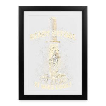 Survivaliste préparateur prêt avant c’était cool - Affiche encadrée (27 × 37 cm) - noir - Devant