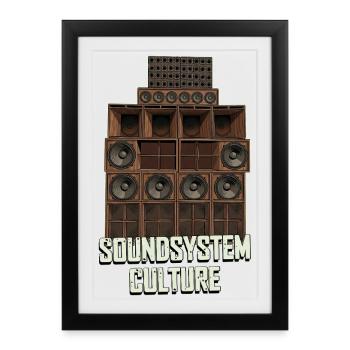 Soundsystem Culture - Framed poster (27 × 37 cm) - black - Front