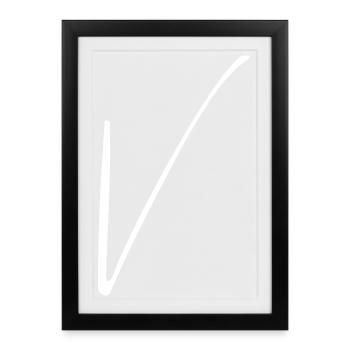 V - Affiche encadrée (27 × 37 cm) - noir - Devant