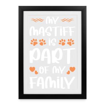 Mastiff - Framed poster (27 × 37 cm) - black - Front