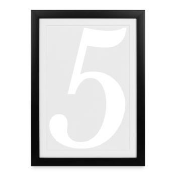 5. ANNIVERSARY. 5 YEARS. 5th ANNIVERSARY - Framed poster (27 × 37 cm) - black - Front