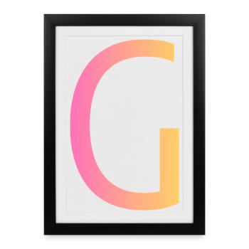 g - Affiche encadrée (27 × 37 cm) - noir - Devant