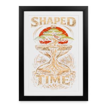 Bonsai Tree Shaped By Time - Framed poster (27 × 37 cm) - black - Front