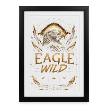 Golden Eagle Spirit and Values - Framed poster (27 × 37 cm) - black - Front