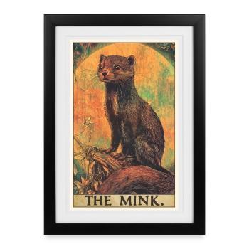 Mink Mink - Affiche encadrée (27 × 37 cm) - noir - Devant