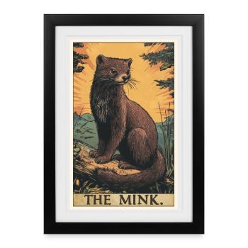 Mink Mink - Affiche encadrée (27 × 37 cm) - noir - Devant