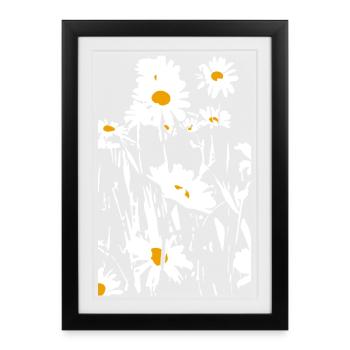 DAISIES - Affiche encadrée (27 × 37 cm) - noir - Devant