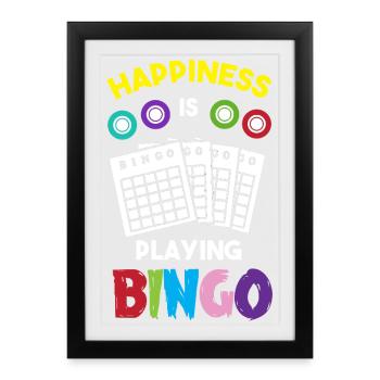 Bingo - Framed poster (27 × 37 cm) - black - Front