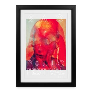 Paulo Festival 2014 - Gerahmtes Poster (27 × 37 cm) - Schwarz - Vorne