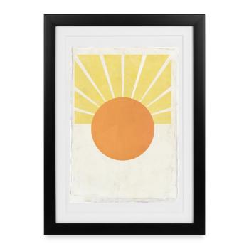 Sun - Framed poster (27 × 37 cm) - black - Front