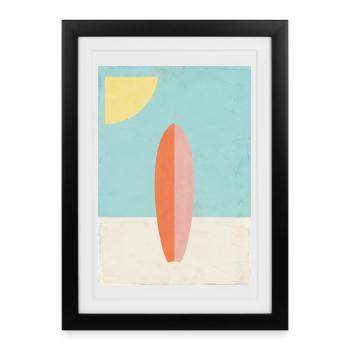 Surf - Framed poster (27 × 37 cm) - black - Front